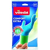 Vileda Comfort Extra Gloves, 100% Natural Latex, P