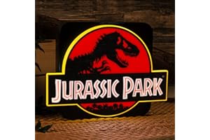 Numskull Jurassic Park 3D Lamp Wall Light - Ambient Lighting Gaming Accessory for Bedroom, Home, Study, Office, Work - Official Jurassic World Rebirth Merchandise