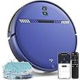 Robot Vacuum and Mop Combo, WiFi/App/Voice, Robotic Vacuum Cleaner with Schedule, 2 in 1 Mopping Robot Vacuum with Water Tank and Dustbin, Self-Charging, Slim, Ideal for Hard Floor, Pet Hair, Carpet
