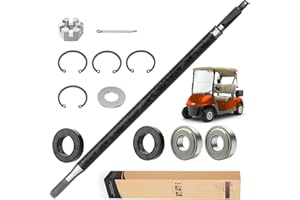 10L0L Carrito de golf RXV lado del conductor/lado del pasajero eje trasero con kit de sello de rodamiento para EZGO RXV Electric 2008 UP, reemplaza OEM 620337, 614208, 620341, 614209