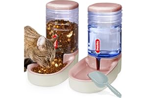 HIPIDOG Distributeur Automatique de Nourriture et d'eau pour Animaux domestiques de Petite et Moyenne Taille 3,8 L (Pink)