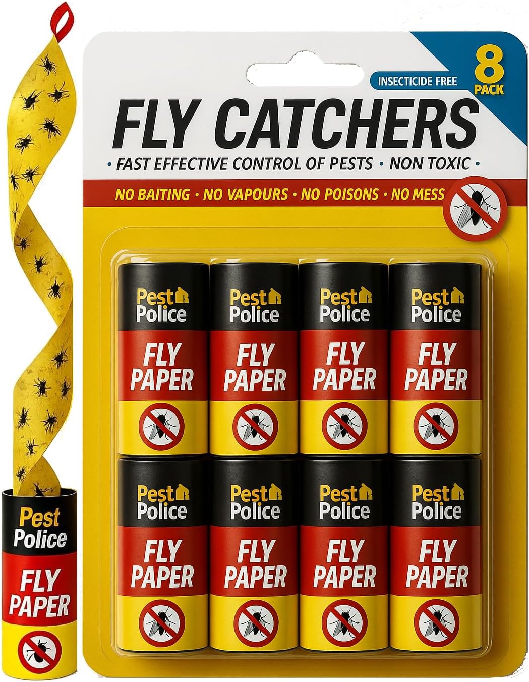 Où et Comment Commander le JKG 8 PACK STICKY FLY TRAP CATCHER - Super St en Toute Sécurité