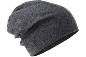 Villand Bonnet 100% Laine mérinos pour Femme et Homme avec Sac Cadeau, Bonnet de Ski Double Couche, Bonnet en Laine tricotée pour l'hiver