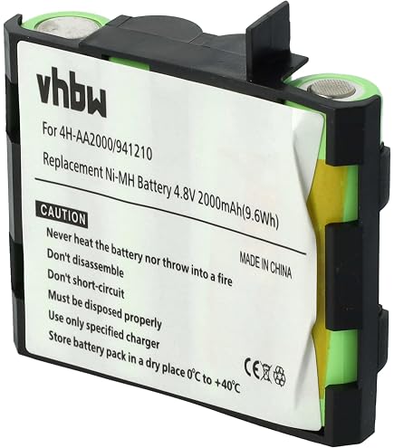 Batterie NiMH 1500mAh 4.8V Vhbw Pour Compex Mi-Sport, Performance Mi-Ready, Performance US
