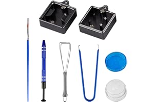 SWAWIS Zestaw 6 części smarów do klawiatur, zawiera otwieracz do przełączników, 5ml smaru do przełączników, ściągacz do przełączników, ściągacz do klawiszy, szczotka do smarowania, uchwyt na trzonek