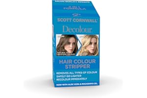 Scott Cornwall Decolour Hair Colour Stripper, Removes natural and artificial pigment, Ammonia-Free Colour Stripper and Lightener, Low-Peroxide Cruelty-Free