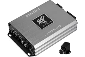 HiFonics PLUTO 1 | ultrakompakt, digital 1-kanals MICRO slutsteg, klass D subwoofer amp med 1 x 375 watt RMS