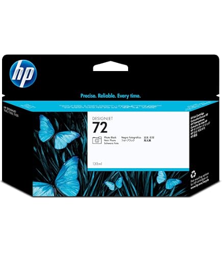 DOUBLE D 72 Tintenpatronen-Set Für HP DesignJet – 6x 130 Ml, Matt & Photo Schwarz, CMYK + Grau