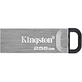 Kingston DataTraveler Kyson Drive Flash USB3.2 256 GB, con Elegante Guscio in Metallo senza Cappuccio Protettivo