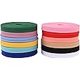 Berolle 12 Colors 96m Double Fold Bias Ribbon Binding Tape Satin Twill Stretch Ribbon Tape for DIY Garment Sewing and Trimming Sewing Apparel Binding Decorating