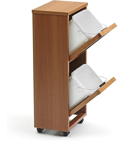 Kesper| Küchenwagen mit Mülltrennsystem, Material: Faserplatte, Maße