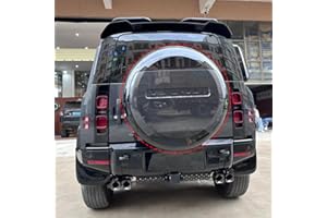 FTAPACCE Ersatzreifenabdeckung Portecor passend für Land Rover Defender 90 110 130 2-Türer 4-Türer 2020–2024 ABS-Kunststoff (Karpatengrau)