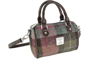 Glen Appin Harris Tweed 'Kilbride' Mini Bowling Tote Bag