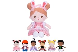 Starpony OUOZZZ Baby Dolls For Girls,Rag Doll,First Doll Gift,Rag Dolls For Girls Age 1 2 3 4,Soft, Comfortable And Safe Toys,15'' Rabbit Doll