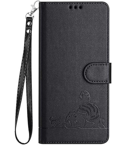 GOKEN Cover per Honor X7, Custodia Folio in Pelle Flip Wallet Libro Case con Portafoglio, Premium PU/TPU Magnetica Cover con Supporto di Stand/Carte Slot (Rosso