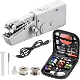 ALFFREUDE Mini Sewing Machine, Mini Electric Sewing Machine, Portable Sewing Machine, Easy to Use, Quick Stitch, Suitable for