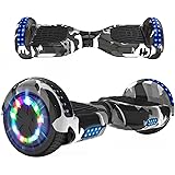 RCB Hoverboard 6.5 inch Auto-bilanciato Hover Board con Colorato luci sulle Ruote e Bluetooth, Il miglior Regalo per Bambini 