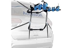 Auto Accessori Lupex PBAAL_B Portabici Universale Posteriore Auto | Fino a 3 Bici Peso Max Fino a 40 kg | Con 6 Ganci in Acciaio Zincato | Prodotto Omologato e Certificato