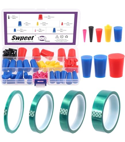 Tesa PET Silikon-Abdeckband Grün - 25mm Breit, 66m Lang, Hitzebeständig Bis 220°C