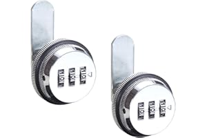 STREEHERJJKEA1 Security Blocco con Password Blocco Meccanico Antifurto Serrature codificata password serratura combinazione armadietto Adatto per Cassetta Postale Armadietto Armadio Cassetta Postale 2 pezzi Argento