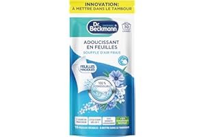 Dr. Beckmann Feuilles Magiques® - Adoucissant en Feuilles - Souffle d'Air Frais x30 Lavages