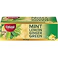 Celest Green 100 Bags - Ginger, Mint & Lemon | Green Tea Bags 100 pcs