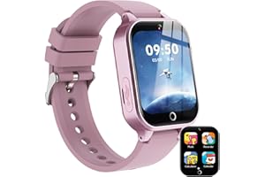 kaacly Kids Smart Watch for Girls Boys Gift,Smart Watch Kids with 1.57 Inch DIY Face Learning Cards Music Bedtime Stories Calories Counter Birthday Gifts Toys for Children 5 6 7 8+ (Purple)