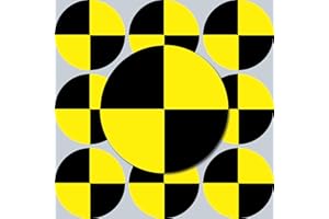 ‎GREENIT GreenIT Aufkleber Sticker 4cm Fadenkreuz Markierung Symbol Zeichen Hinweis Crashtest Dummy Auto Motorrad (10)