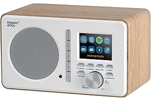 Ferguson Regent i200s Internetradio WLAN Radio mit Bluetooth, FM/DAB/DAB+ Radio UKW, Spotify Connect, Radiowecker, Equalizer, Farbdisplay, USB, AUX-IN, Sleep Timer, App-Steuerung, Fernbedienung