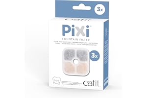 Catit 43721 Pixi Ersatzfilter, Trinkbrunnenfilter für die Catit Pixi Trinbrunnen, 3er Pack