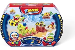 T-RACERS Eagle Jump Challenge – Launcher with Ramp and Accessories, plus exclusive driver and car.