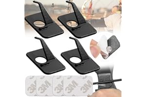 Benaton 4 Pièces Support d'arc Classique avec Plastique, Repose-Flèche Auto-Adhesif pour Arc Recourbé, Classique Accessoires de Chasse à Droite, pour la Flèche Droite Repose Chasse Ciblage Accessoire