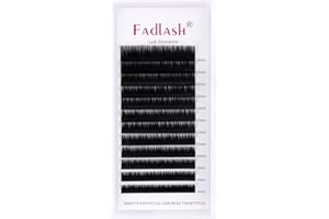 FADLASH Extension de Cils Individuelle Classique 0.20mm D Curl 8-14mm Longueur Mixte 1:1 Noir Naturel Professionnel Classic Extension de Cils