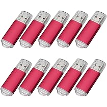 10er-Set USB-Sticks – Metallgehäuse, USB 2.0/3.0, Kapazität Wählbar, Inkl. Umhängeband