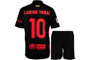 Mefstone Barcelona Yamal #19 Kinder Trikot für Kinder, Football Trainings Kinder Trikot, Fußball-Trainingstrikots für Jungen, Komm mit Shorts (2-13 Jahre, 104-176)
