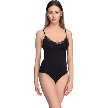 Boruizhen Justaucorps Danse Femme Sans Manches Double Bretelles Réglables - Gymnastique Ballet Yoga Fitness - Noir Ou Nude