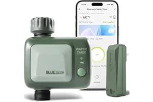 SOGUYI WiFi Water Timer for Garden Hose, Smart Sprinkler Timer, Wireless Watering System Valve, APP Remote Control, Weather-Based Automatic Rain Delay, 1 Outlet