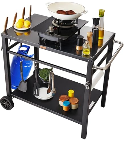 Barbecue A Gas 9kW Con 3 Bruciatori E Tavolo Pieghevole - BBQ GAS Burner Barbecue A Gas 9kw Con 3 Bruciatori E Tavolo Pieghevole