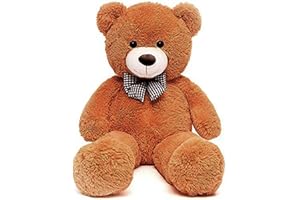 SNOWOLF Orsacchiotto XXL morbido peluche, orsetto gigante, regalo perfetto per compleanno, matrimonio, San Valentino, Natale(marrone scuro)