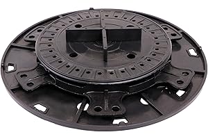 Gartenwelt Riegelsberger justierbarer Plattenlager PRO Stelzlager Stellfuß für Terrassen-Platten Keramik Stein Beton Fliesen höhenverstellbar 21-27 mm | 126 Stück (1 Karton)