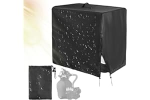 SUYNAUETEV Poolpumpe Abdeckung Pumpenhäuschen für Poolpumpe Abdeckung Poolpumpe Pool Pumpe Abdeckung Poolpumpenabdeckung Oxford Tuch Vollbezug Wasserdicht für Poolpumpe Sandfilter 84x61x86cm