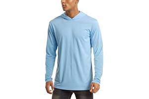 MAGCOMSEN Men's UPF 50+ Sun Protection Hoodies Long Sleeves Tops Quick Drying Breathable Lightweight Shirts with Hood