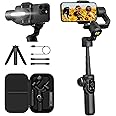AOCHUAN Smart S2 Gimbal Stabilizer for Smartphones - 3-Axis Professional Gimbal Stabilizer - Extendable Rod, Microphone and Fill Light - Perfect for iPhone Android Vlogging, TikTok, and YouTube Videos