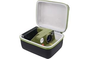 Khanka para cámaras instantáneas Polaroid Now Gen 3, Now+ Gen 3, Now Gen 2, Now+ Gen 2, Now, Now+, I-2, Flip, OneStep+ y OneStep 2 Estuche rígido,bolsa de transporte,solo el estuche (Cremallera verde)