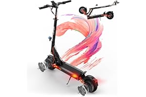 JOYOR Trottinette Électrique Adulte, Batterie 60V/48 13/18Ah,Moteur 600/2000W,Trotinette Electrique Puissante Tout Terrain Ultra Legere Double Suspension,10 Pouces Scooter Électrique lectrique