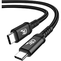 USB-C Auf USB-C Kabel 1m – 20 Gbps, 240W, 4K@60Hz Video, Nylonummantelt, Für Laptop & Smartphone