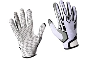 Tomotato Gants de Frappeur de Baseball Gants de Football AméRicain Respirant Hommes Softball Batting Doigt Complet Sports Gants de Drapeau AntidéRapants pour Adultes Et Jeunes