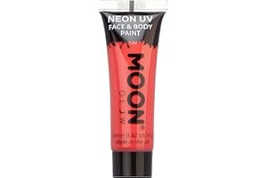 Moon Glow – Intensiv Neon UV Körperfarben Bodypaint - 12ml Rot