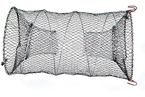 ‎ALVINLITE Krabbenfalle mit DREI Eingängen, große Krebsfalle, tragbar, zusammenklappbar, Krabbennetz, Fallen für Blaue Krabben, Krabbenköder, Hummer, Krebse, Garnelen, Fischnetz