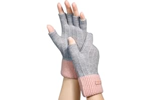 Lafefe Mitaines d'hiver | Mitaines chaudes en tricot pour femme – Mitaines thermiques pour la course à pied, le sking